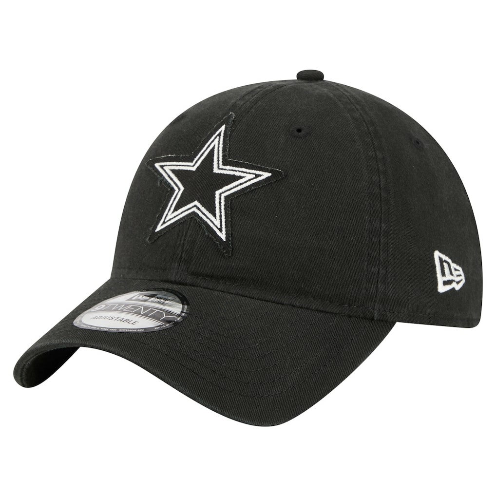 Dallas Cowboys New Era Stamp 9TWENTY Adjustable Hat Black