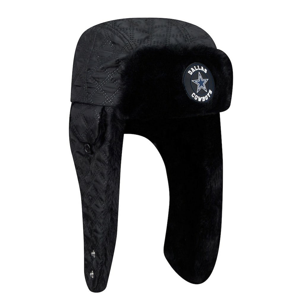 Dallas Cowboys New Era Quilted Trapper Hat Black