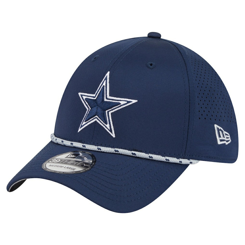 Dallas Cowboys New Era Featherweight Poly Rope Flex 39Thirty Hat Navy