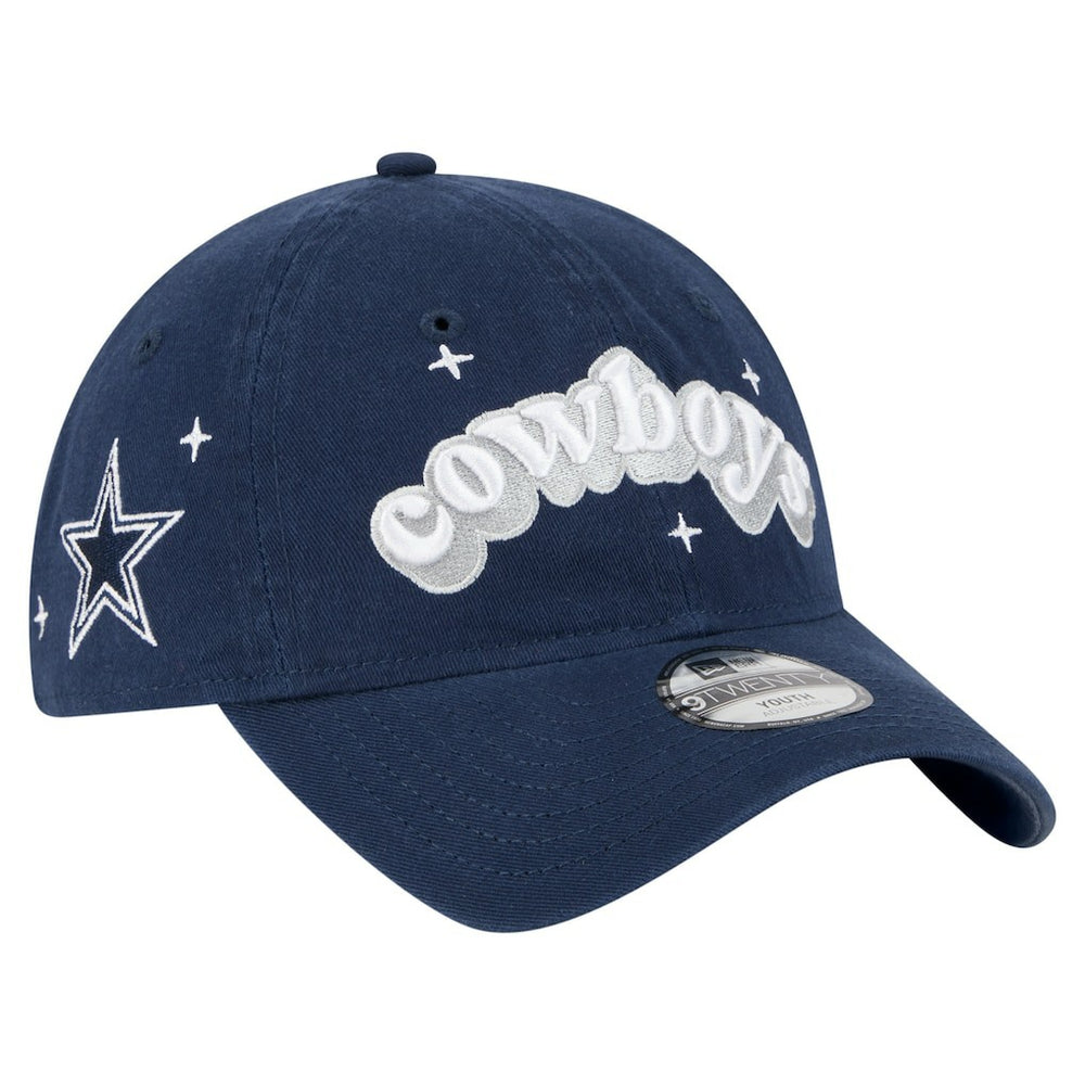 Dallas Cowboys New Era Girls Youth Cheer 9TWENTY Adjustable Hat Navy
