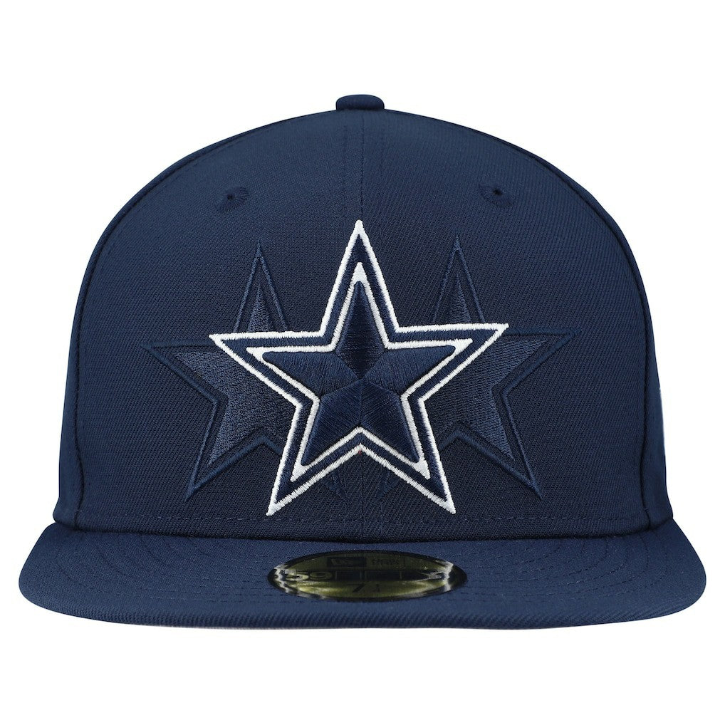 Dallas Cowboys New Era Tri-Hit 59FIFTY Fitted Hat Navy