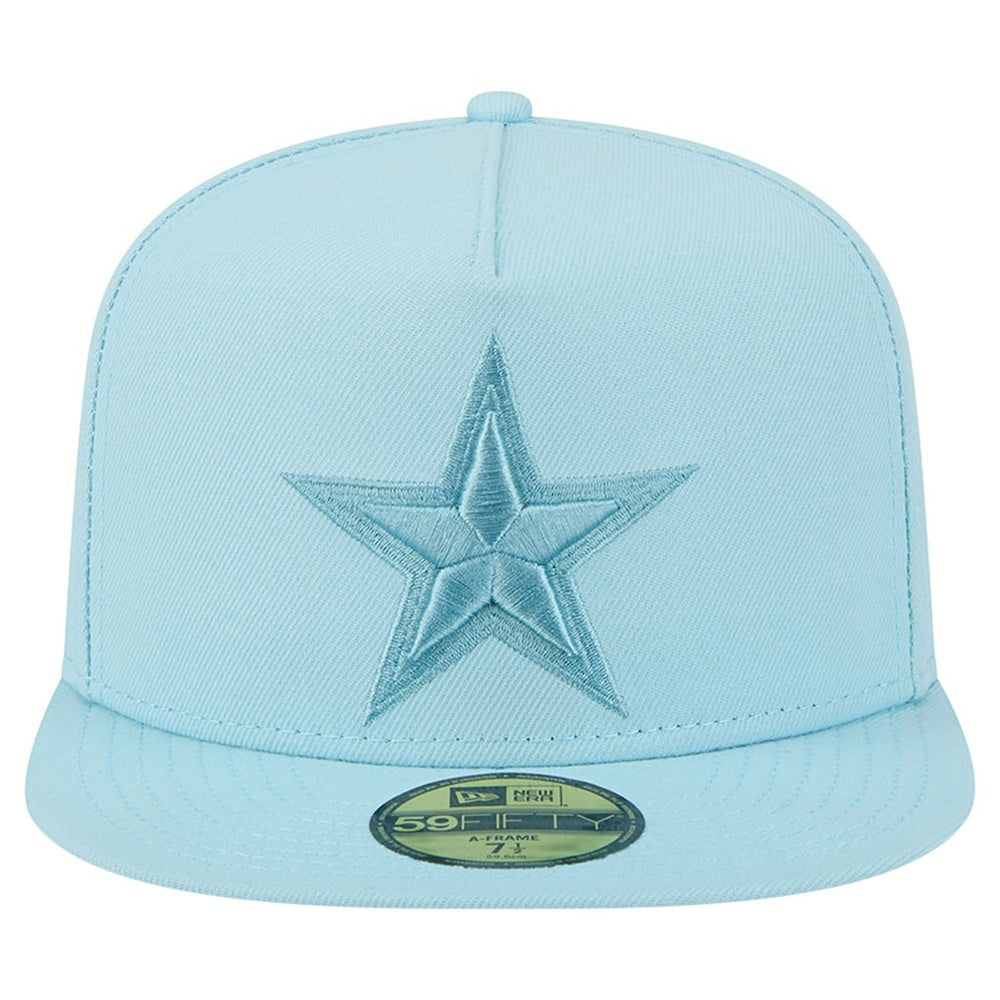 Dallas Cowboys New Era Color Pack A-Frame 59FIFTY Fitted Hat Light Blue