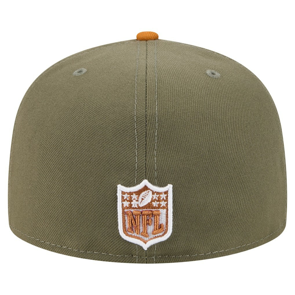 Dallas Cowboys New Era 2-Tone Color Pack A-Frame 59FIFTY Fitted Hat Olive/Brown