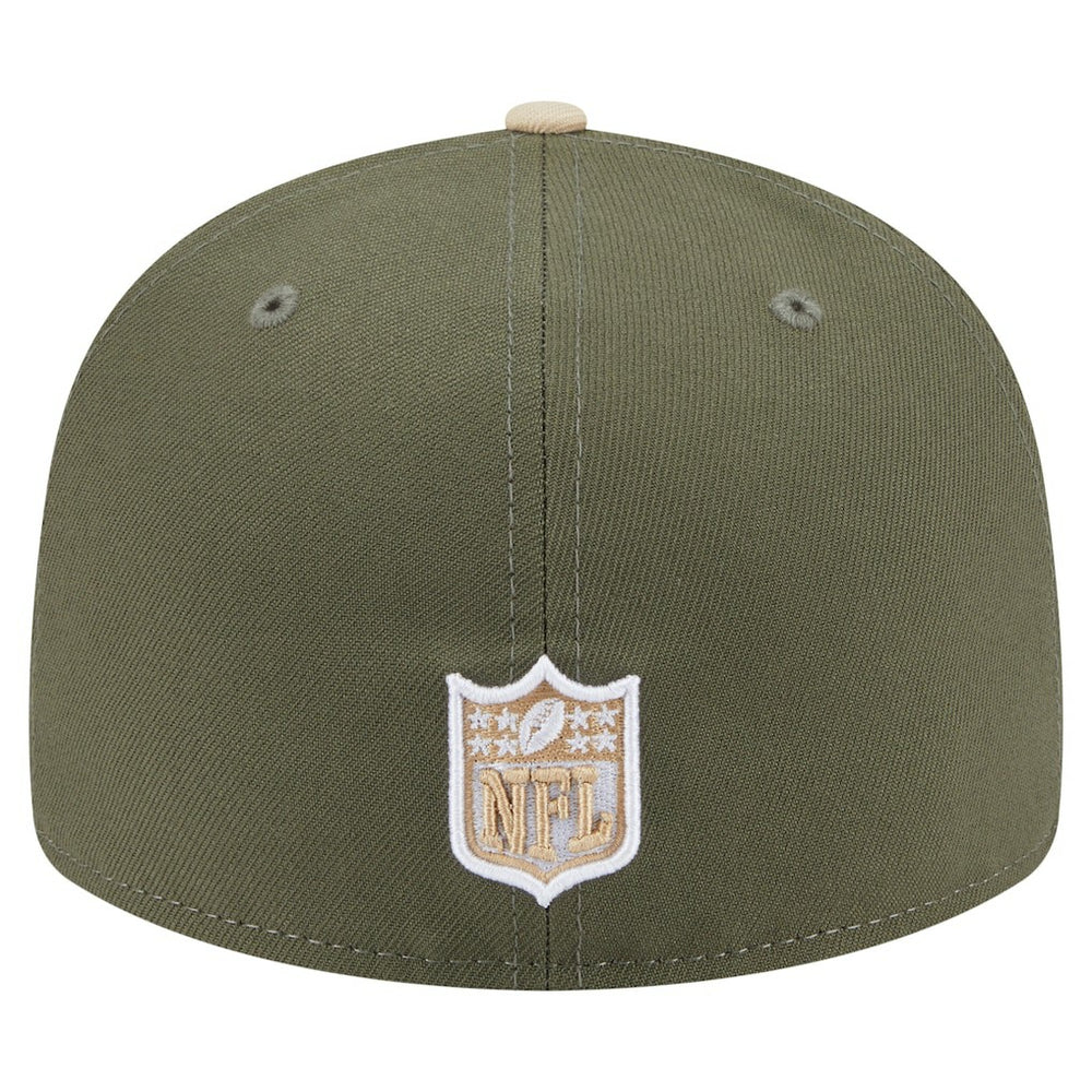 Dallas Cowboys New Era 2-Tone Color Pack Split Panel 59FIFTY Fitted Hat Light Beige/Olive