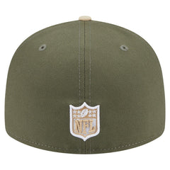 Dallas Cowboys New Era 2-Tone Color Pack Split Panel 59FIFTY Fitted Hat Light Beige/Olive
