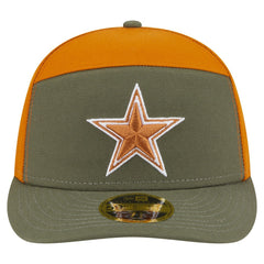 Dallas Cowboys New Era 2-Tone Color Pack Split Panel 59FIFTY Fitted Hat Olive/Brown