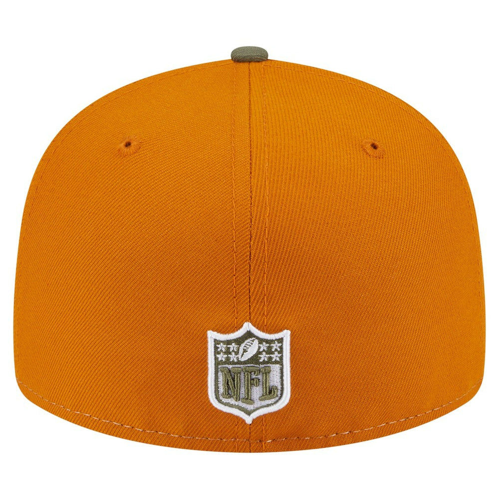 Dallas Cowboys New Era 2-Tone Color Pack Split Panel 59FIFTY Fitted Hat Olive/Brown