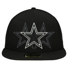 Dallas Cowboys New Era Tri-Hit 59FIFTY Fitted Hat Black