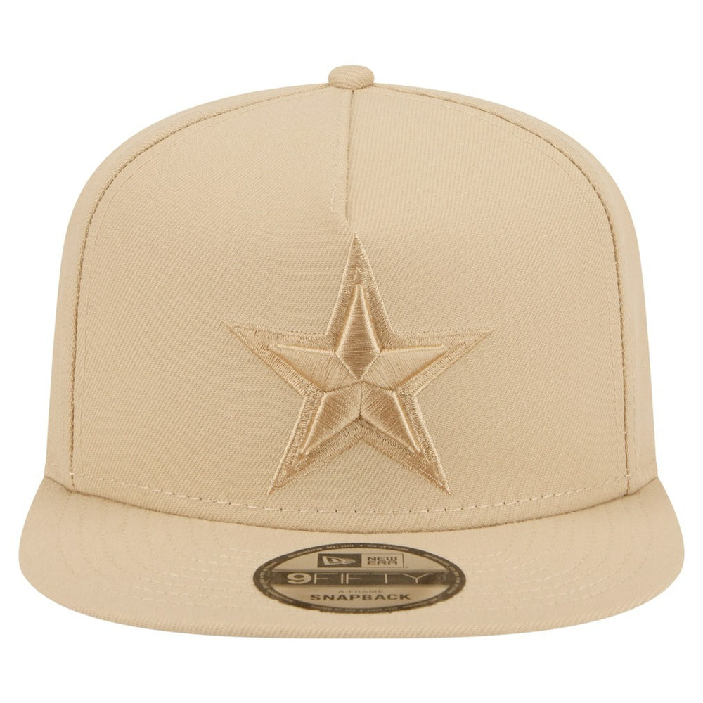 Dallas Cowboys New Era Color Pack A-Frame 9FIFTY Snapback Hat Light Beige