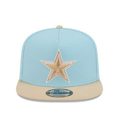 Dallas Cowboys New Era Two-Tone Color Pack A-Frame 9FIFTY Snapback Hat Light Blue/Brown