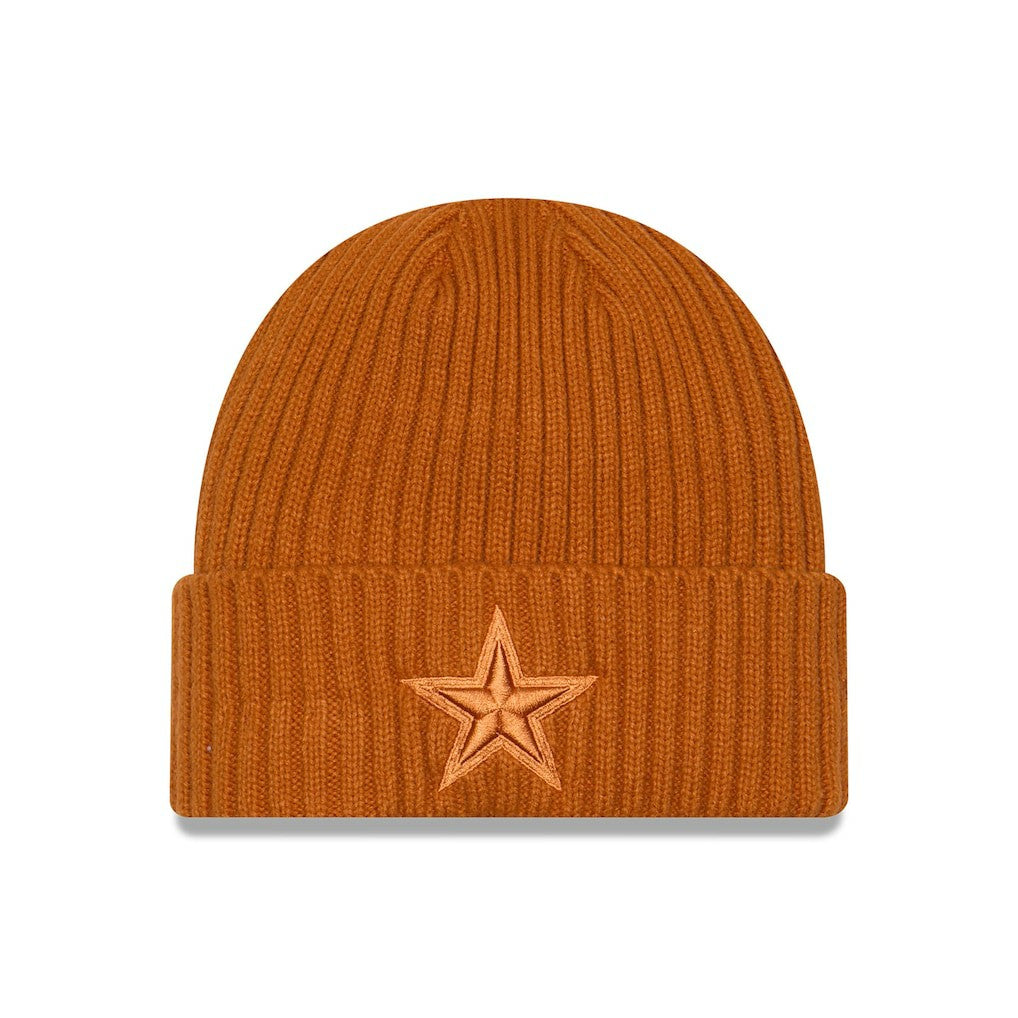 Dallas Cowboys New Era Color Pack Cuffed Knit Hat Brown