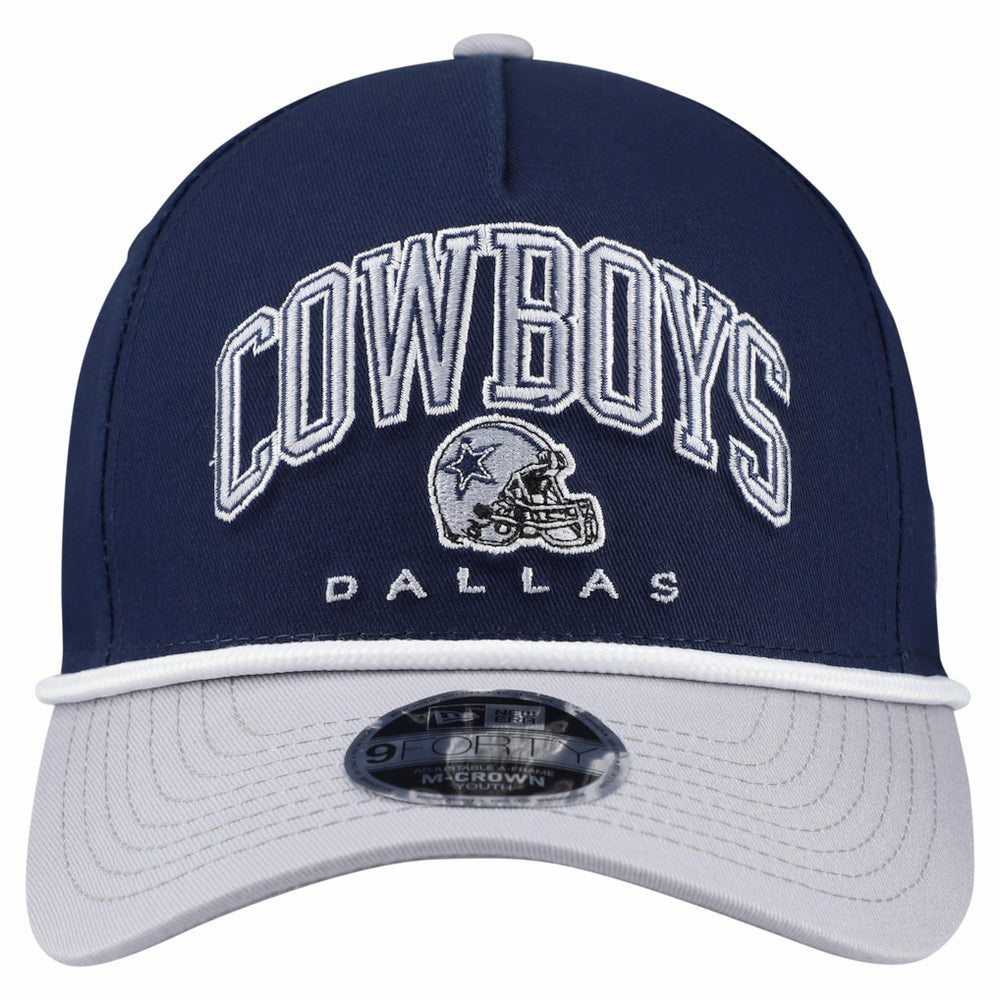 Dallas Cowboys New Era Youth Arch COOLERA 9FORTY A-Frame Adjustable Hat Navy