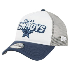 Dallas Cowboys New Era Youth Streak 9FORTY A-Frame Adjustable Hat White/Navy