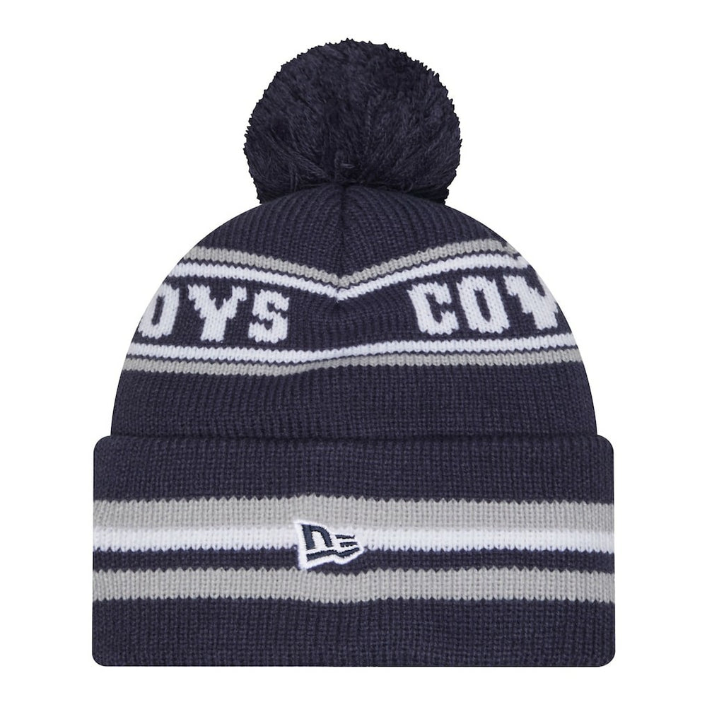 Dallas Cowboys New Era Pre-School Classic Cuffed Knit Hat with Pom Navy
