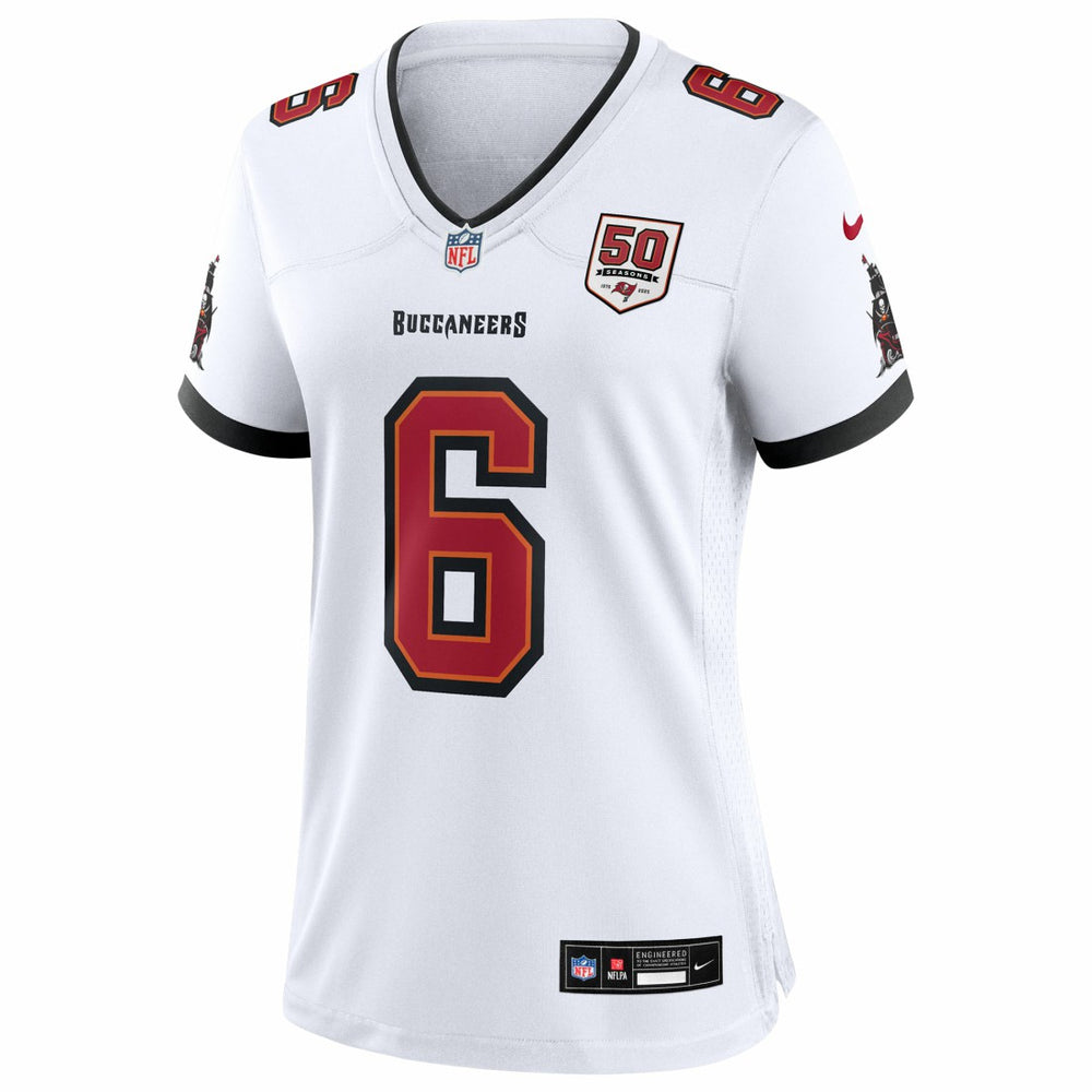 Baker Mayfield Tampa Bay Buccaneers Women's 50th Season White Game Jersey White