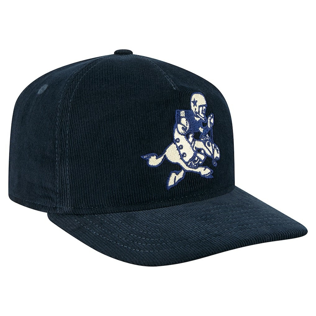 Dallas Cowboys New Era Retro Joe Nostalgic Corduroy Golfer Adjustable Hat Navy