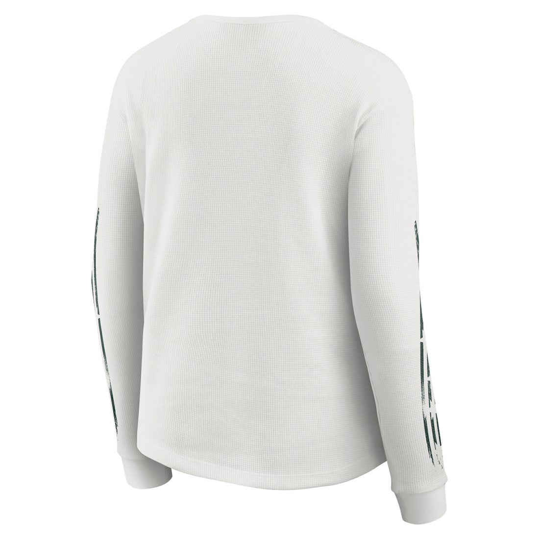 Green Bay Packers WEAR by Erin Andrews Women's Graphic Waffle Long-Sleeve T-Shirt White