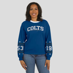 Indianapolis Colts WEAR by Erin Andrews Women's Sport Long-Sleeve T-Shirt Royal