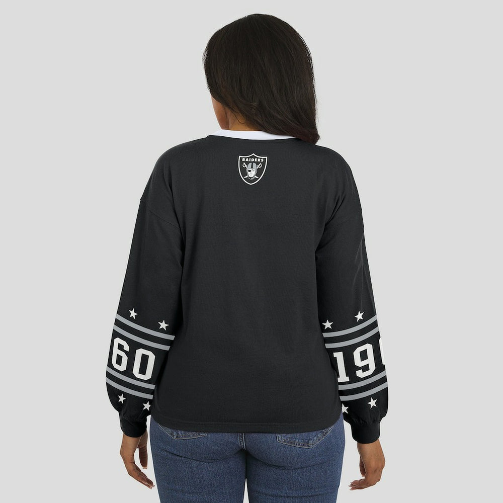 Las Vegas Raiders WEAR by Erin Andrews Women's Sport Long-Sleeve T-Shirt Black
