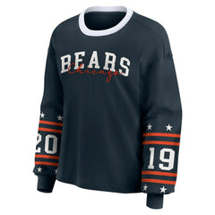 Chicago Bears WEAR by Erin Andrews Women's Sport Long-Sleeve T-Shirt Navy