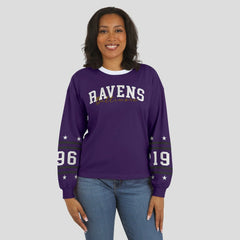 Baltimore Ravens WEAR by Erin Andrews Women's Sport Long-Sleeve T-Shirt Purple