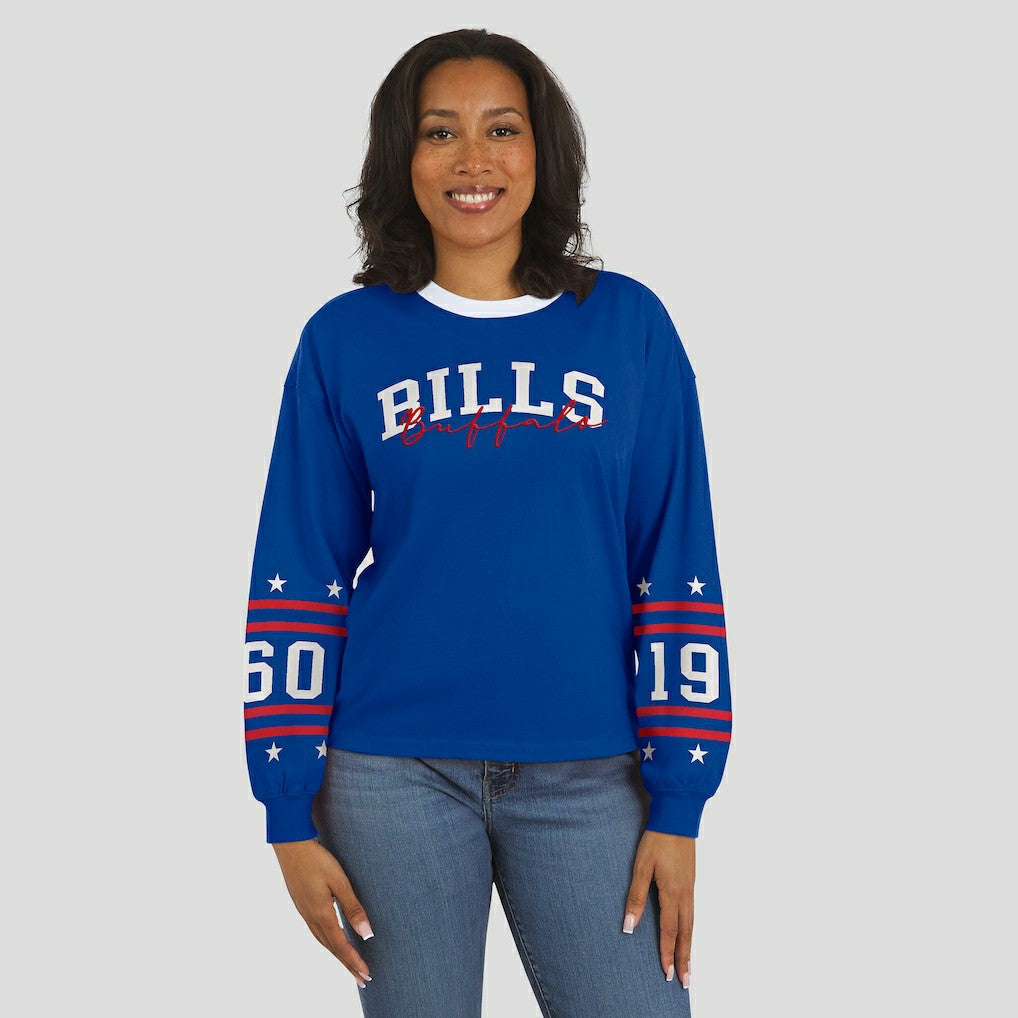 Buffalo Bills WEAR by Erin Andrews Women's Sport Long-Sleeve T-Shirt Royal