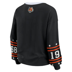 Cincinnati Bengals WEAR by Erin Andrews Women's Sport Long-Sleeve T-Shirt Black