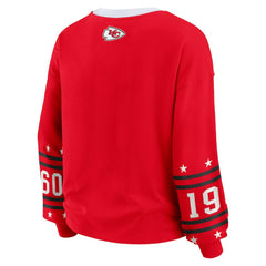 Kansas City Chiefs WEAR by Erin Andrews Women's Plus Size Sport Long-Sleeve T-Shirt Red