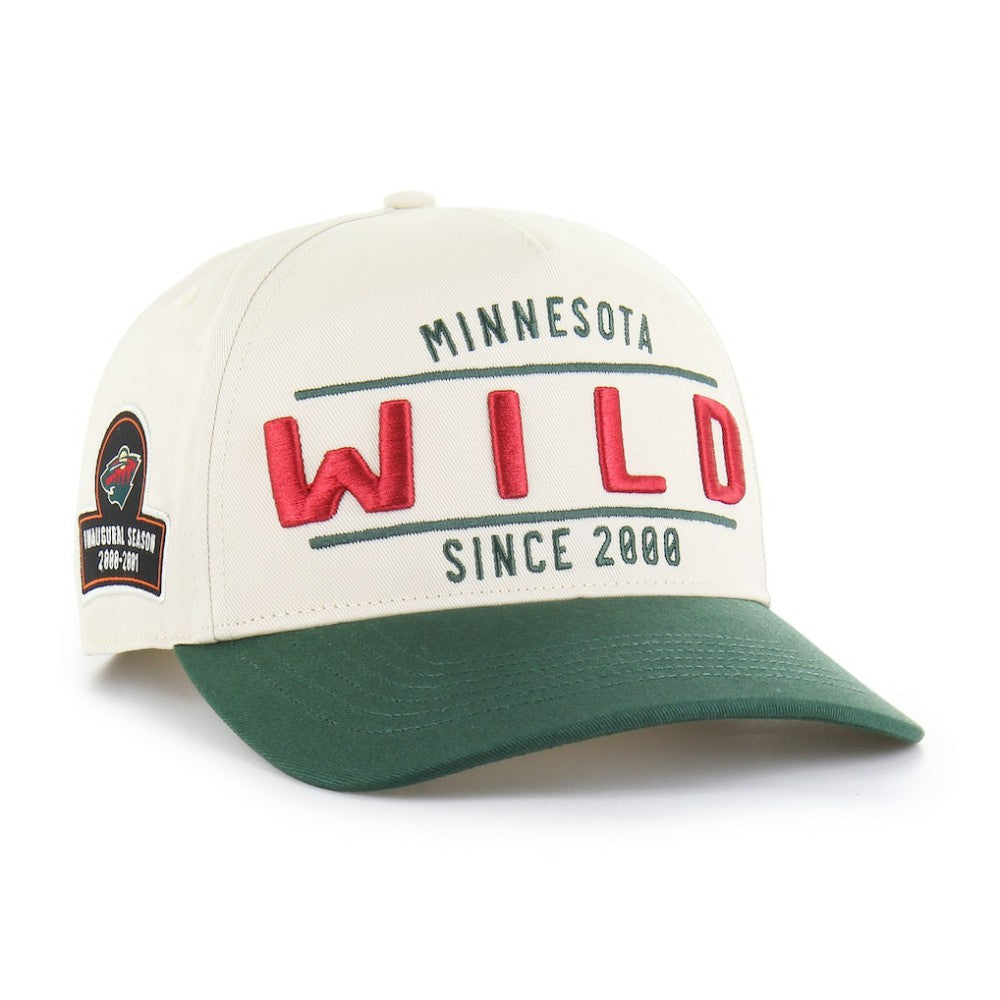 NHL Minnesota Wild '47 Expansion Debut Two-Tone Hitch Adjustable Hat - Cream/Green