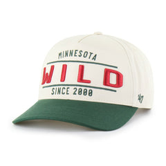 NHL Minnesota Wild '47 Expansion Debut Two-Tone Hitch Adjustable Hat - Cream/Green