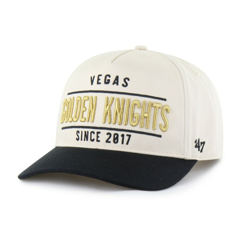 NHL Vegas Golden Knights '47 Expansion Debut Two-Tone Hitch Adjustable Hat - Cream/Black