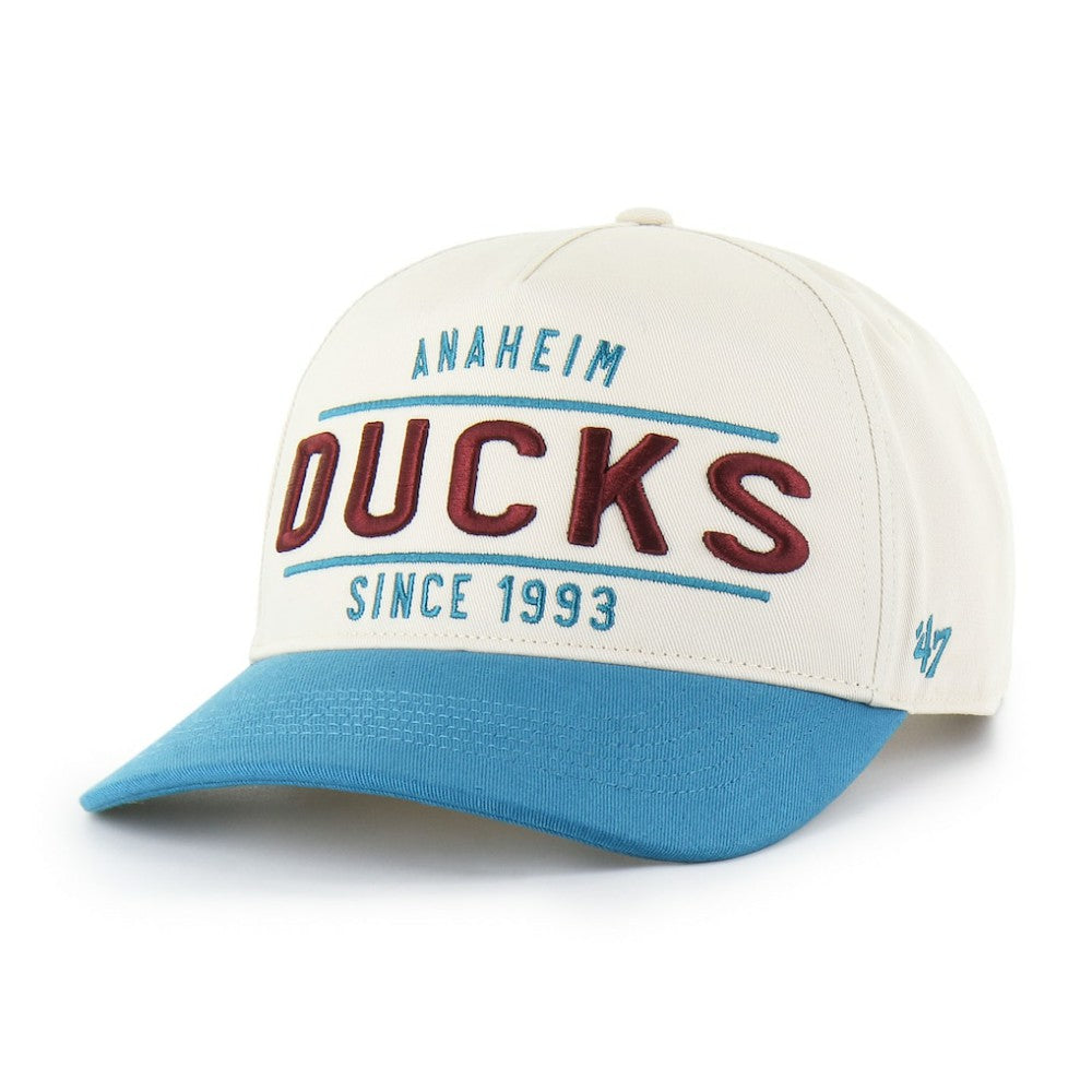 NHL Anaheim Ducks '47 Expansion Debut Two-Tone Hitch Adjustable Hat - Cream/Teal