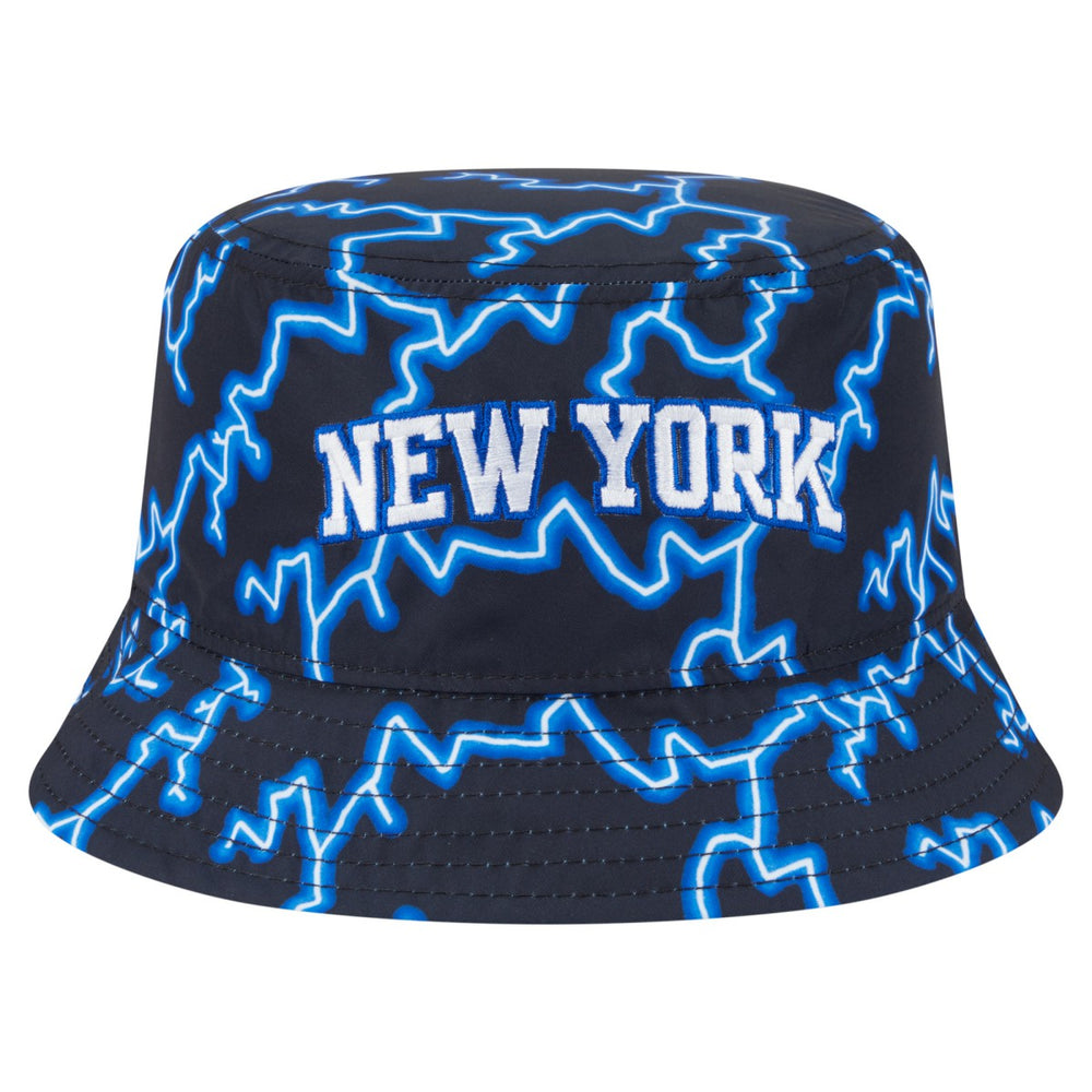New York Knicks Summer Sun and Storm Reversible Bucket Hat Black/Light Blue