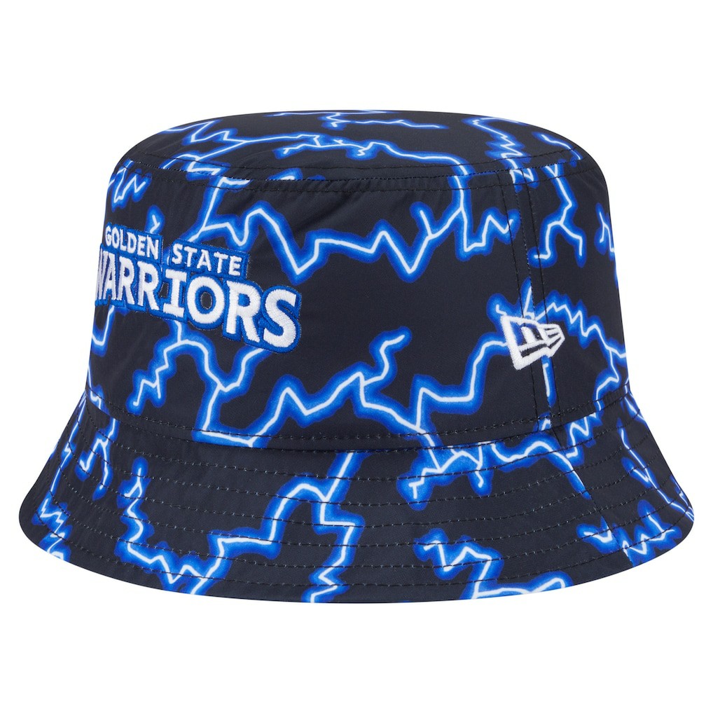 Golden State Warriors Summer Sun and Storm Reversible Bucket Hat Black/Light Blue