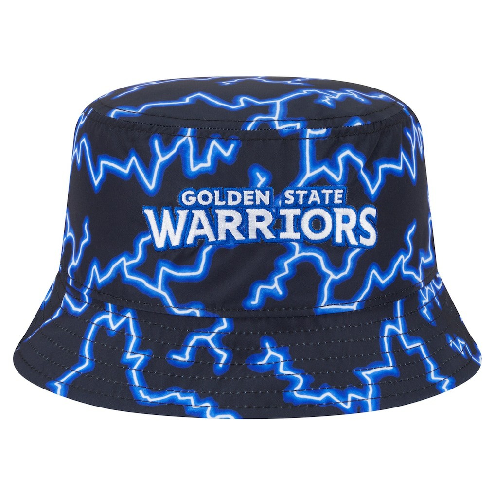Golden State Warriors Summer Sun and Storm Reversible Bucket Hat Black/Light Blue