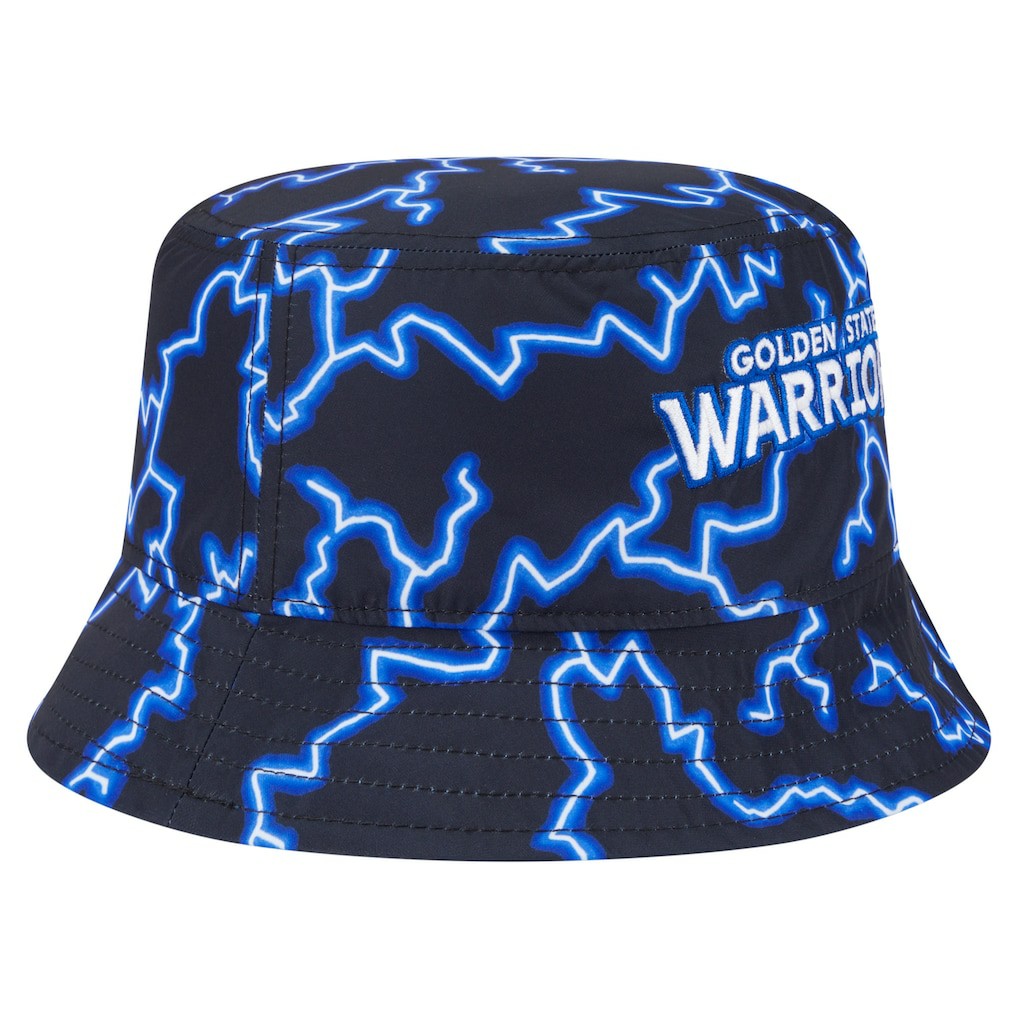 Golden State Warriors Summer Sun and Storm Reversible Bucket Hat Black/Light Blue