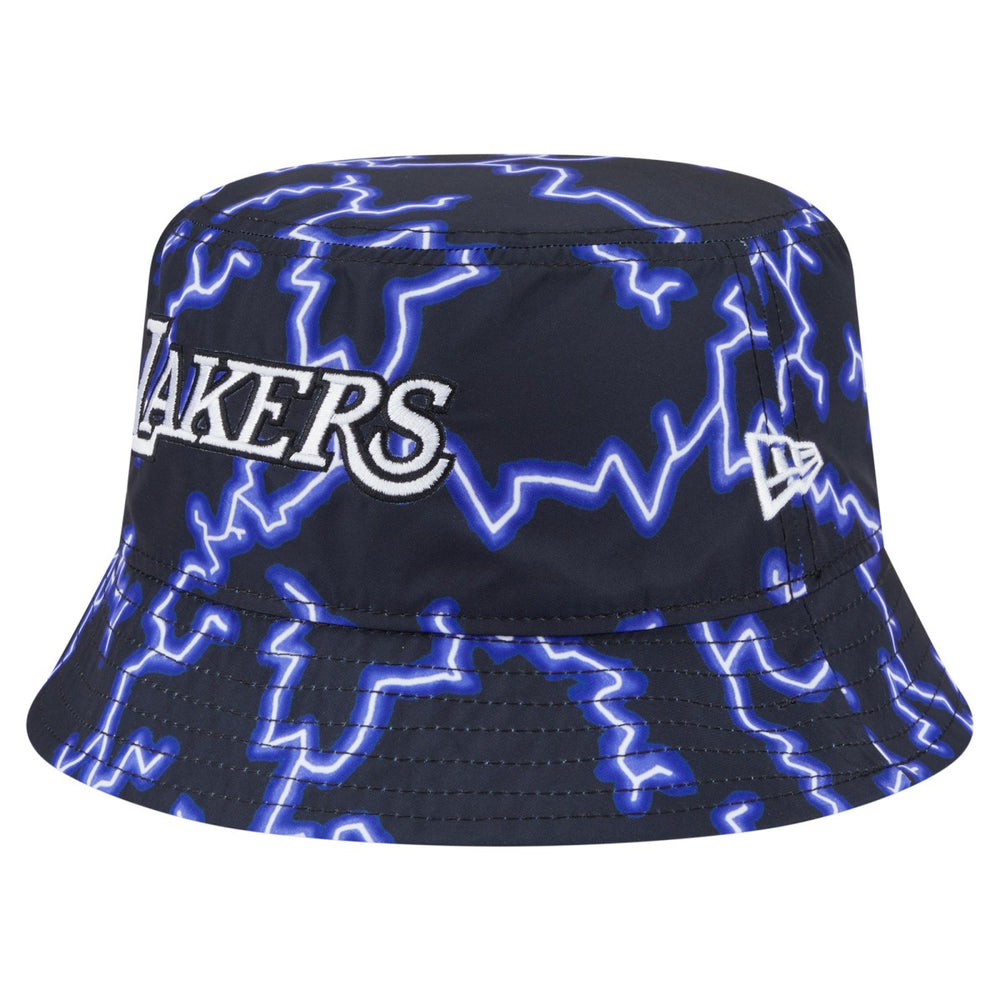 Los Angeles Lakers Summer Sun and Storm Reversible Bucket Hat Black/Light Blue