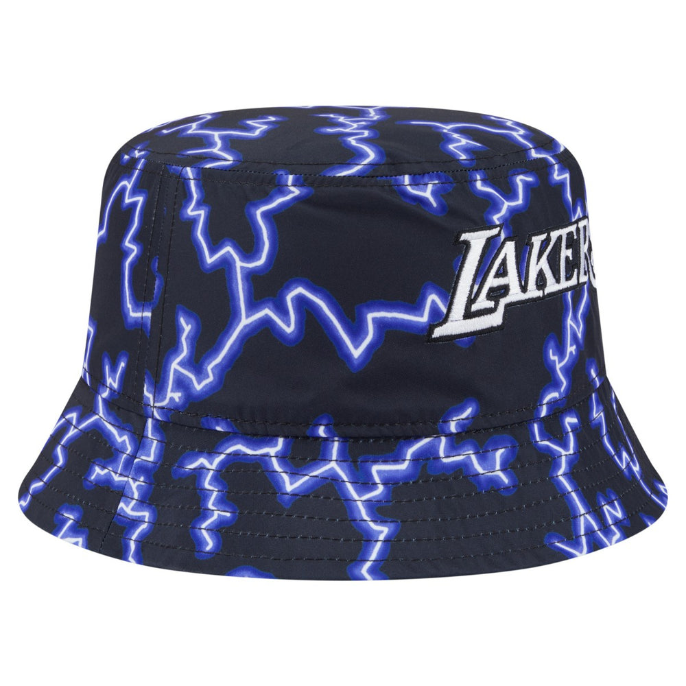 Los Angeles Lakers Summer Sun and Storm Reversible Bucket Hat Black/Light Blue