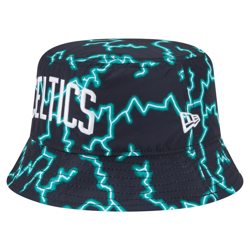 Boston Celtics Summer Sun and Storm Reversible Bucket Hat Black/Light Blue