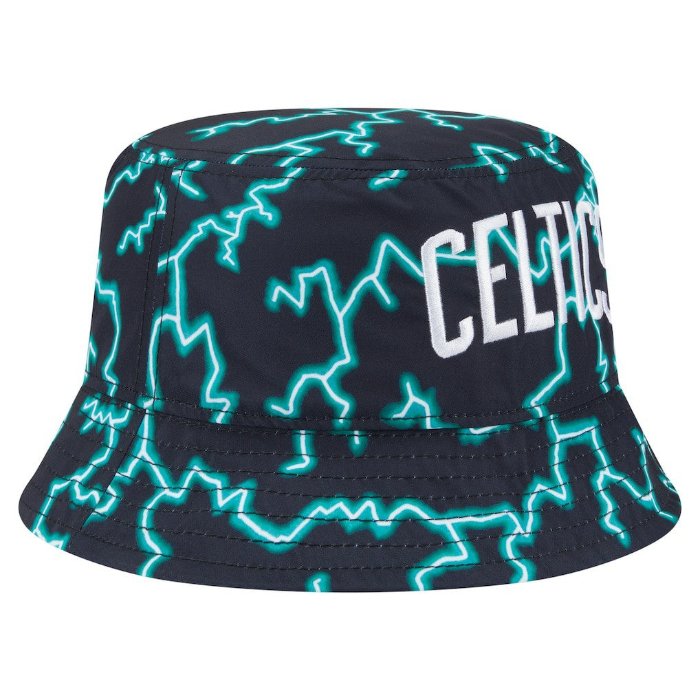 Boston Celtics Summer Sun and Storm Reversible Bucket Hat Black/Light Blue