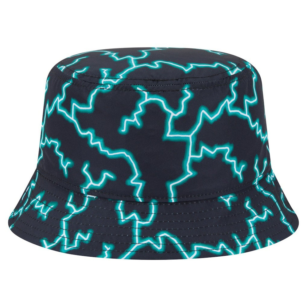 Boston Celtics Summer Sun and Storm Reversible Bucket Hat Black/Light Blue