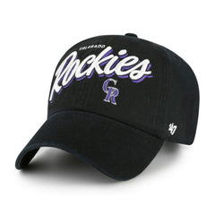 Colorado Rockies '47 Women's Ariana Clean Up Adjustable Hat - Black Hats