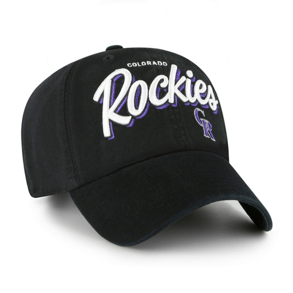 Colorado Rockies '47 Women's Ariana Clean Up Adjustable Hat - Black Hats