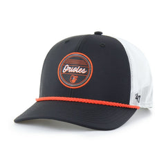 Baltimore Orioles '47 Fairway Trucker Adjustable Hat - Black/White Hats
