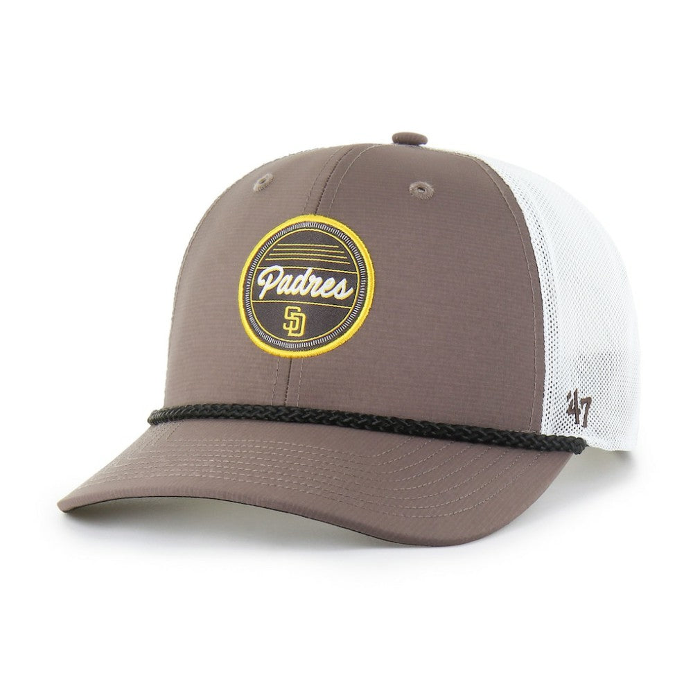 San Diego Padres '47 Fairway Trucker Adjustable Hat - Brown/White Hats