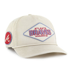 Atlanta Braves '47 Cairn Hitch Adjustable Hat - Khaki Hats