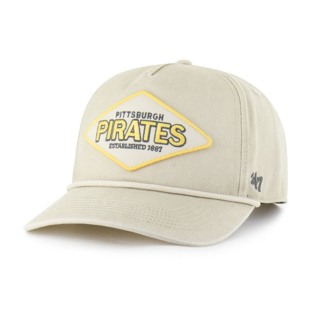Pittsburgh Pirates '47 Cairn Hitch Adjustable Hat - Khaki Hats