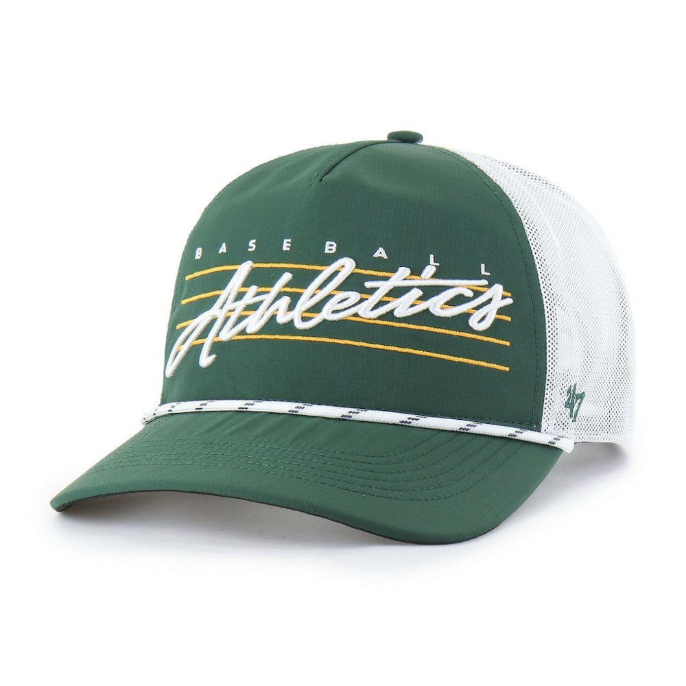 Athletics '47 Brrr Downburst Mesh Hitch Adjustable Hat - Dark Green Hats