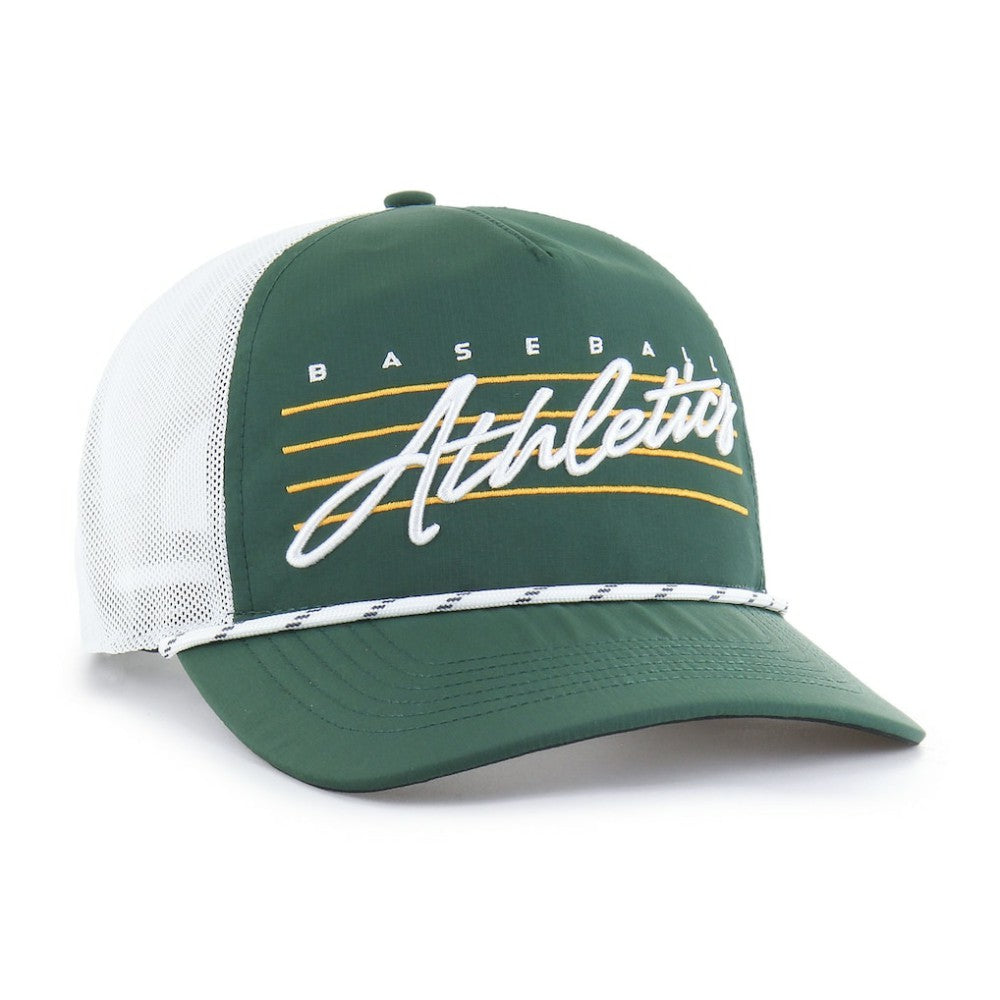 Athletics '47 Brrr Downburst Mesh Hitch Adjustable Hat - Dark Green Hats