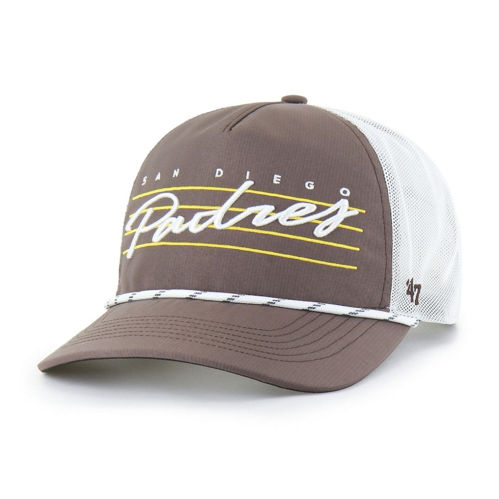 San Diego Padres '47 Brrr Downburst Mesh Hitch Adjustable Hat - Brown Hats
